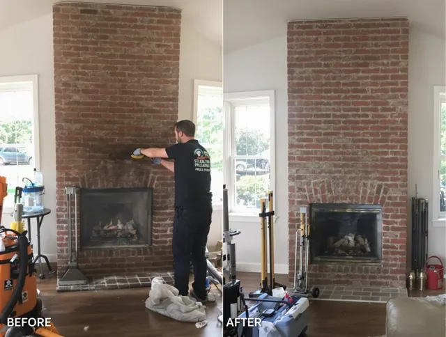 Finished chimney sweeping service by Enfield Chimney Sweep in Enfield, CT
