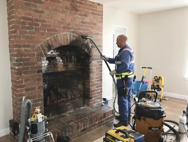 Enfield Chimney Sweep expert performing detailed chimney sweep in Enfield, CT