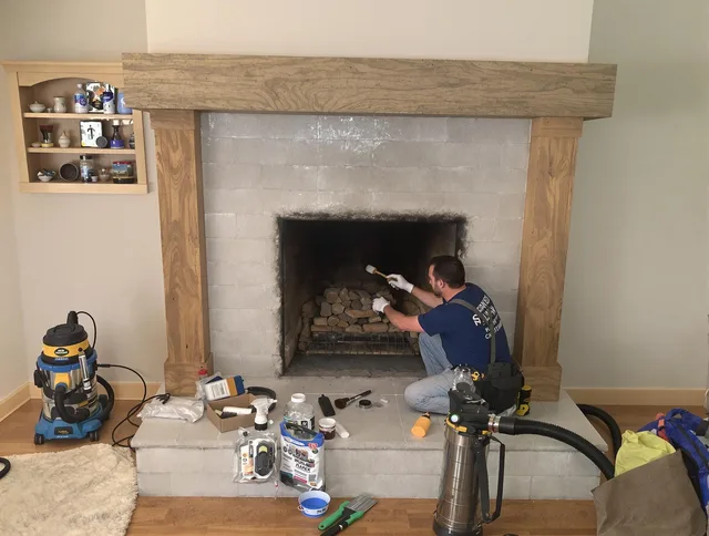 Detailed creosote removal process by Enfield Chimney Sweep in Enfield, CT