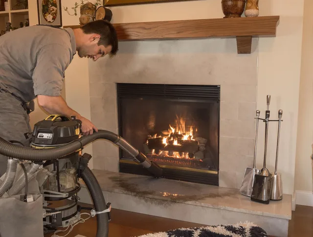 Routine fireplace upkeep by Enfield Chimney Sweep in Enfield, CT