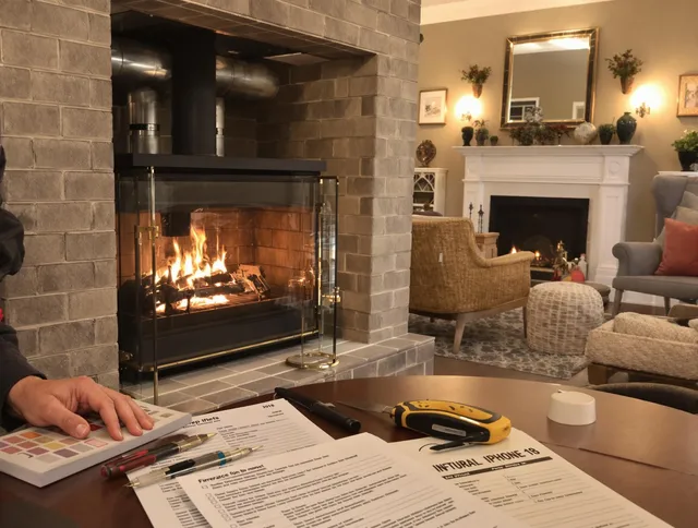 Enfield Chimney Sweep verifying fireplace safety measures in Enfield, CT