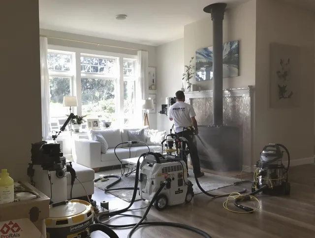 Soot removal service by Enfield Chimney Sweep for a fireplace in Enfield, CT