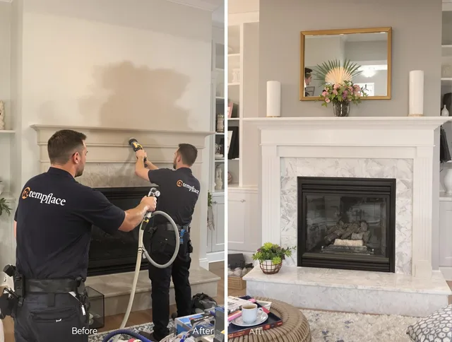 Professional soot removal by Enfield Chimney Sweep team in Enfield, CT